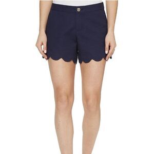 Lilly Pulitzer | Navy The Buttercup 5in Scalloped Shorts | 6